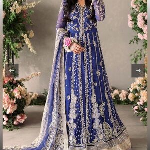 Elegant Blue Embroidered Dress Pakistani salwar kameez